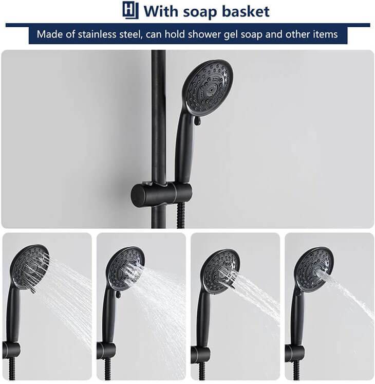 oil rubbed bronze shower system