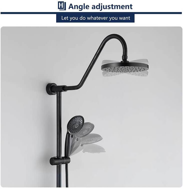 Homelody Shower System with 8" Rain Showerhead, Oil Rubbed Bronze - Homelody
