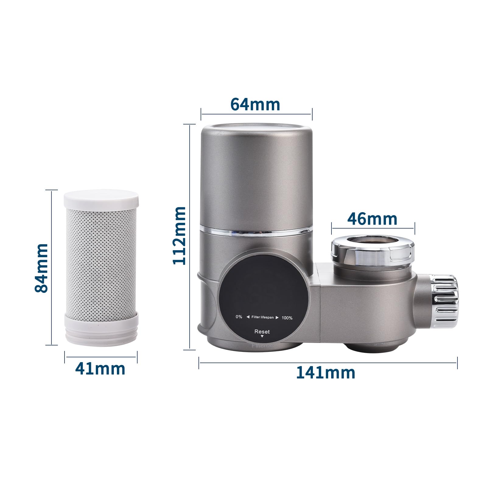 HOMELODY Water Filter Tap Water Filter for The Tap Drinking Water Filter for Home Kitchen Filtering of Around 70 Substances (Cartridge)