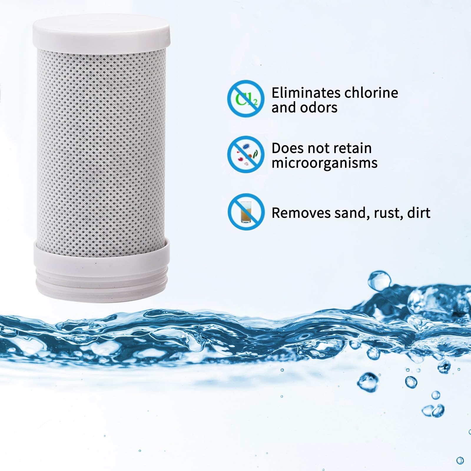 HOMELODY Water Filter Tap Water Filter for The Tap Drinking Water Filter for Home Kitchen Filtering of Around 70 Substances (Cartridge)