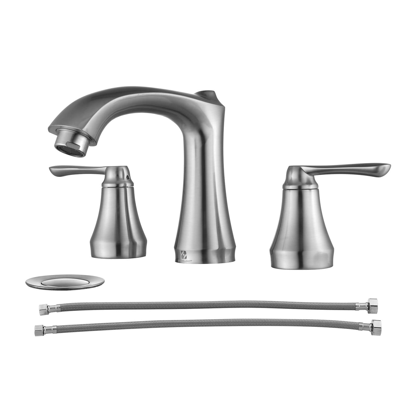 HOMELODY 8 Inch Bathroom Faucet Lead-Free Lavatory Faucet