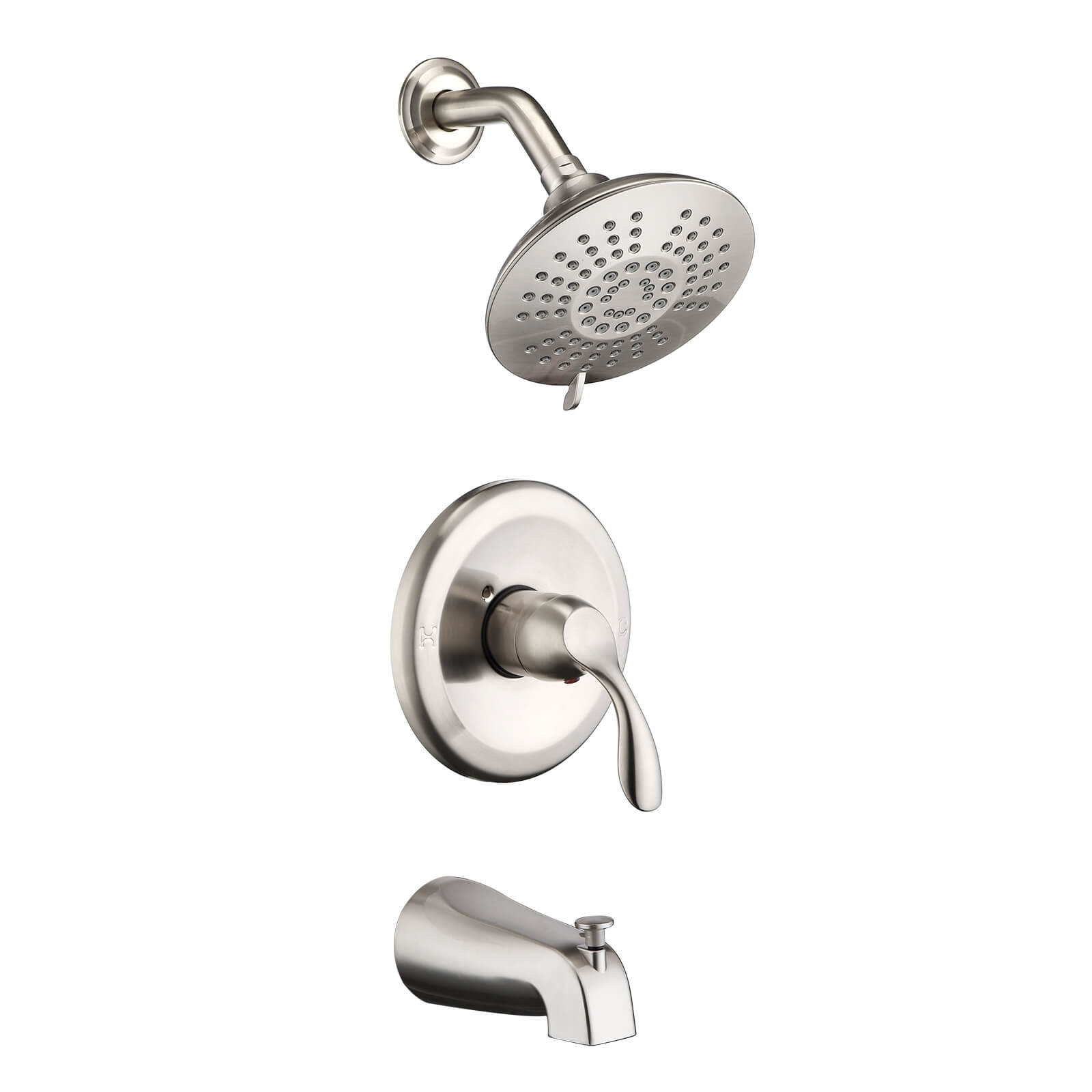 HOMELODY Single-Handle Shower Tub Kit Shower Trim Kit (Valve Included) Shower Faucet Set with 5-Spray Shower Head