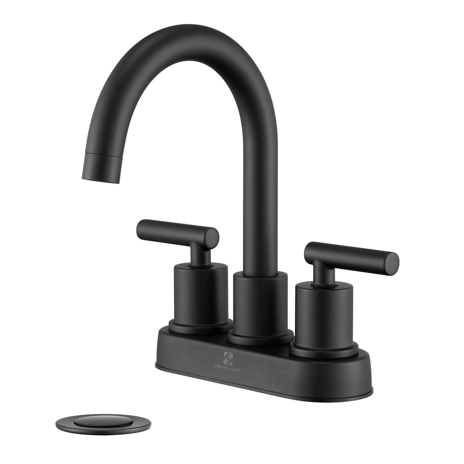 HOMELODY 2 Handles Bathroom Faucet with Pop-up Drain Assembly