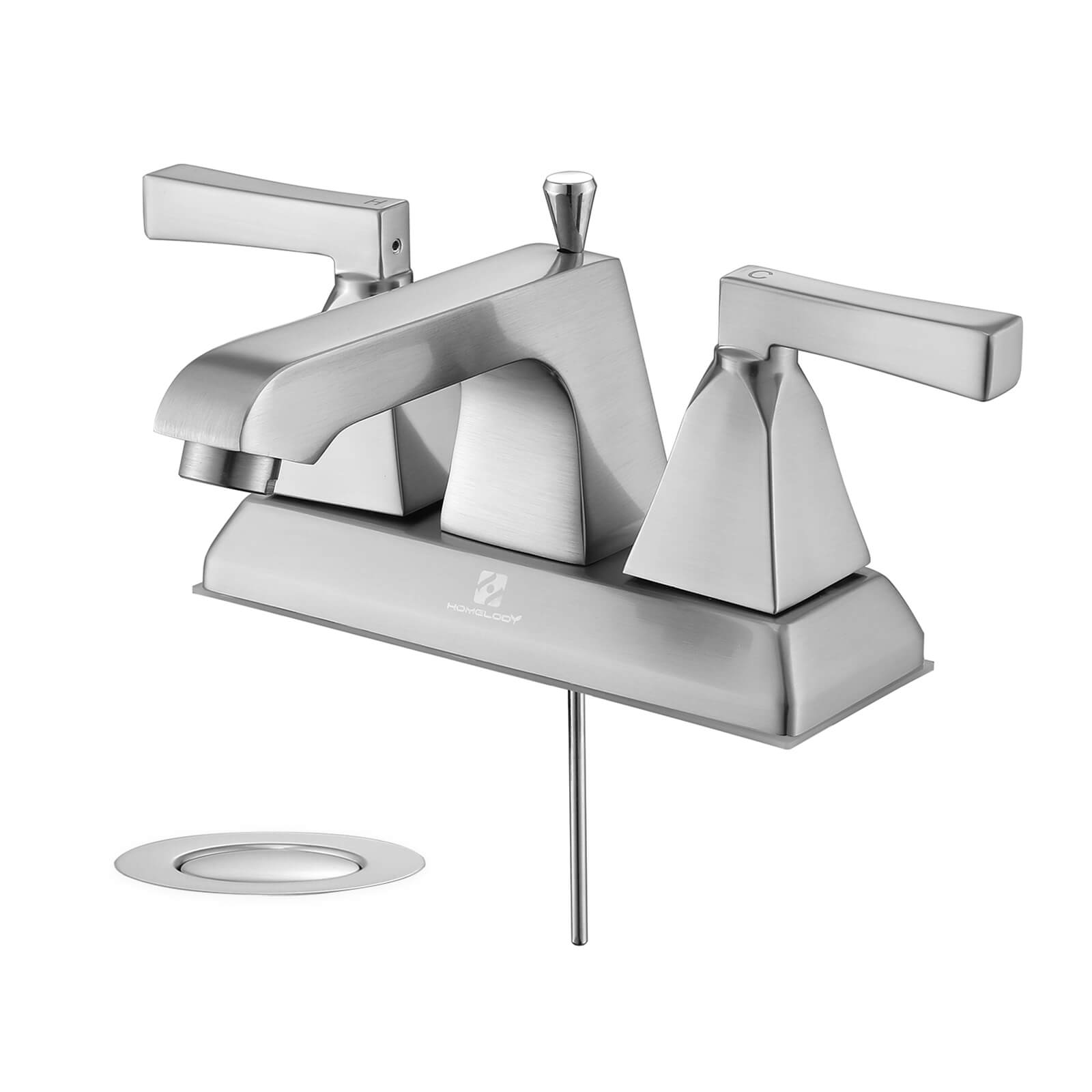 HOMELODY 4 Inch 2 Handle Sink Faucet