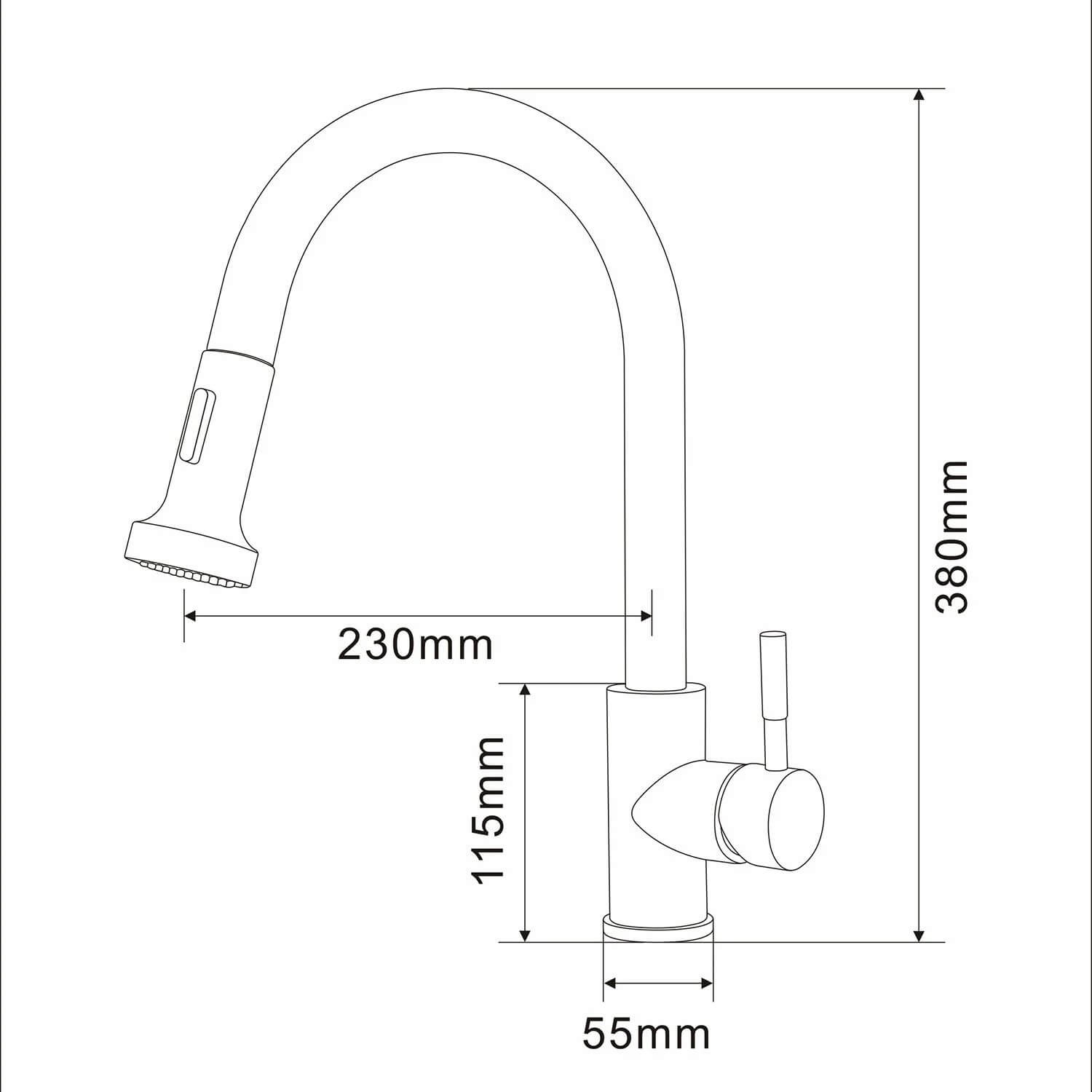 2 spray types kitchen tap