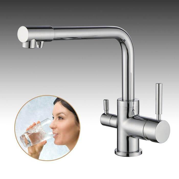 3 Way Water Filter 3 in 1 Kitchen Faucet Lever Tap Homelody - Homelody
