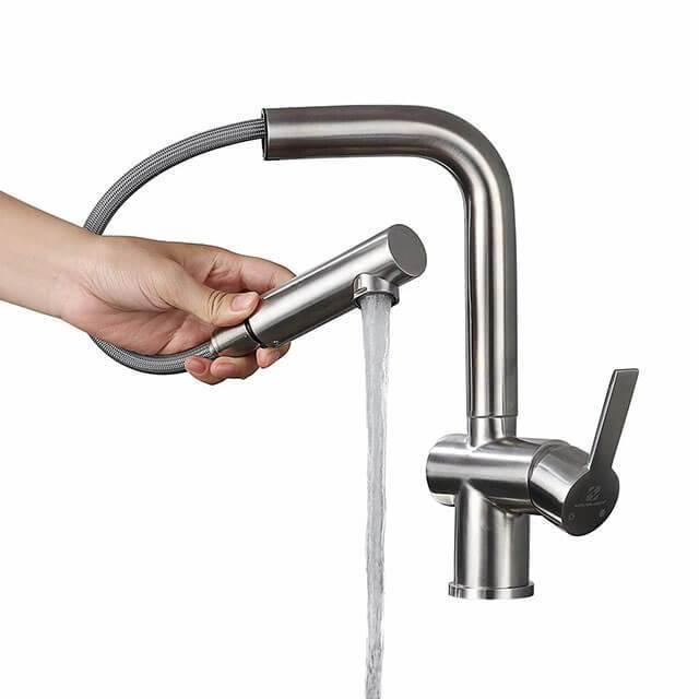 360 ° Swivel Homelody Kitchen Faucet with Extractable Shower Mixer - Homelody