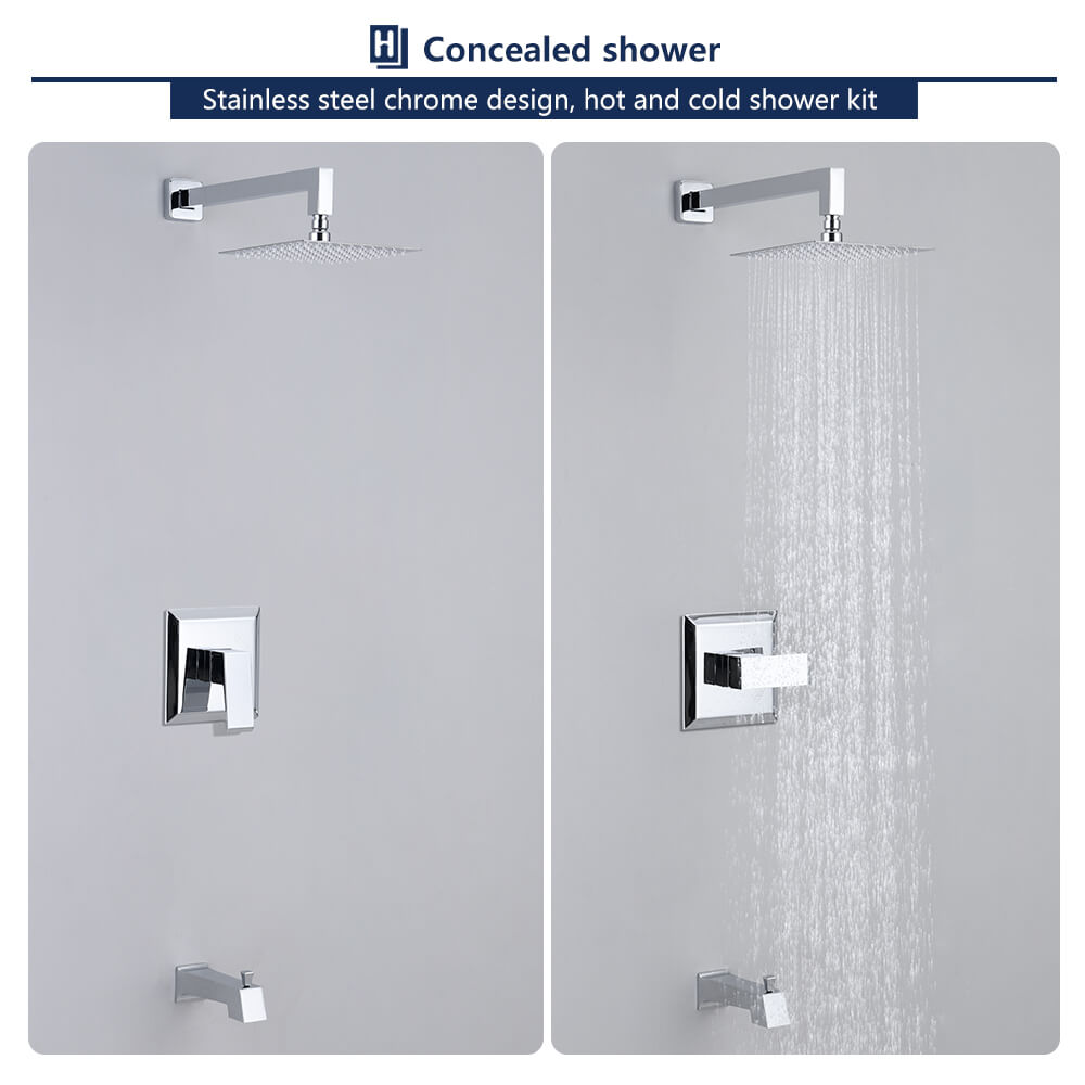 HOMELODY Shower Faucet Shower Valve Trim Kit Tub and Shower Faucet Set(Valve Included)