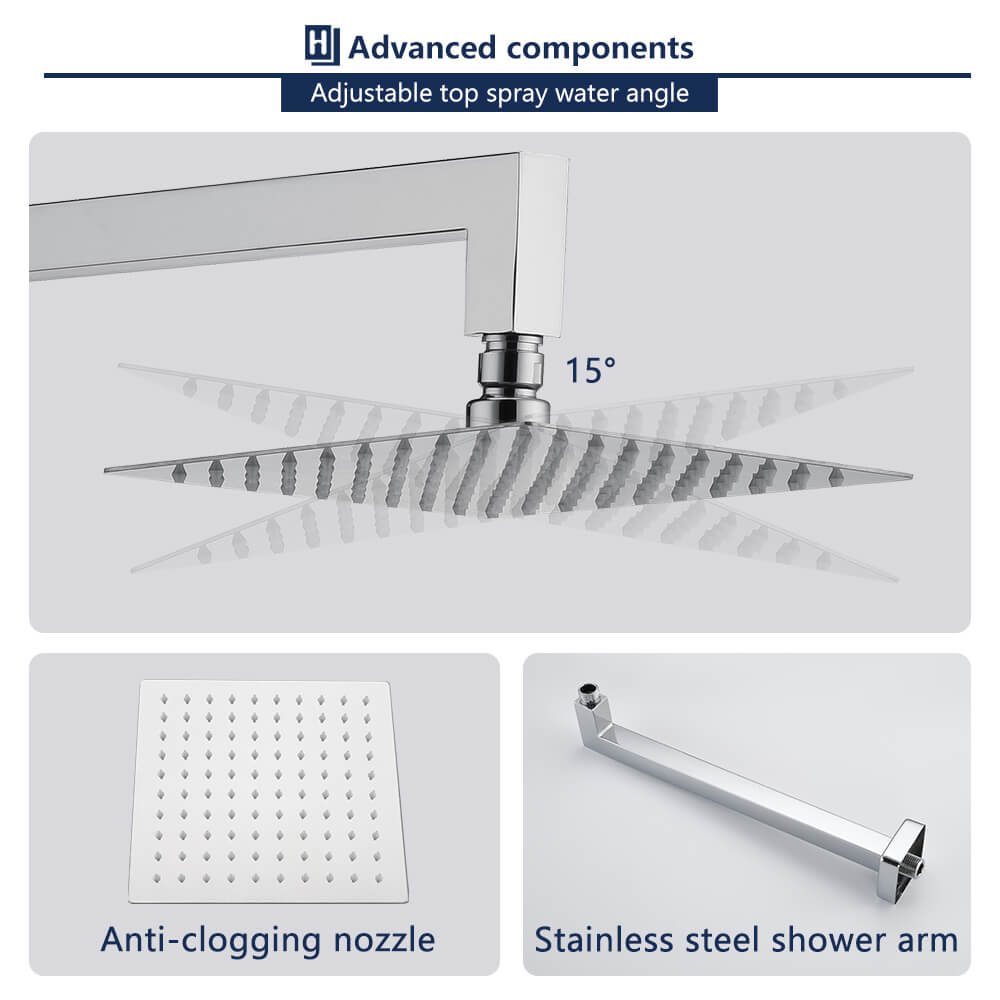HOMELODY Shower Faucet Shower Valve Trim Kit Tub and Shower Faucet Set(Valve Included)