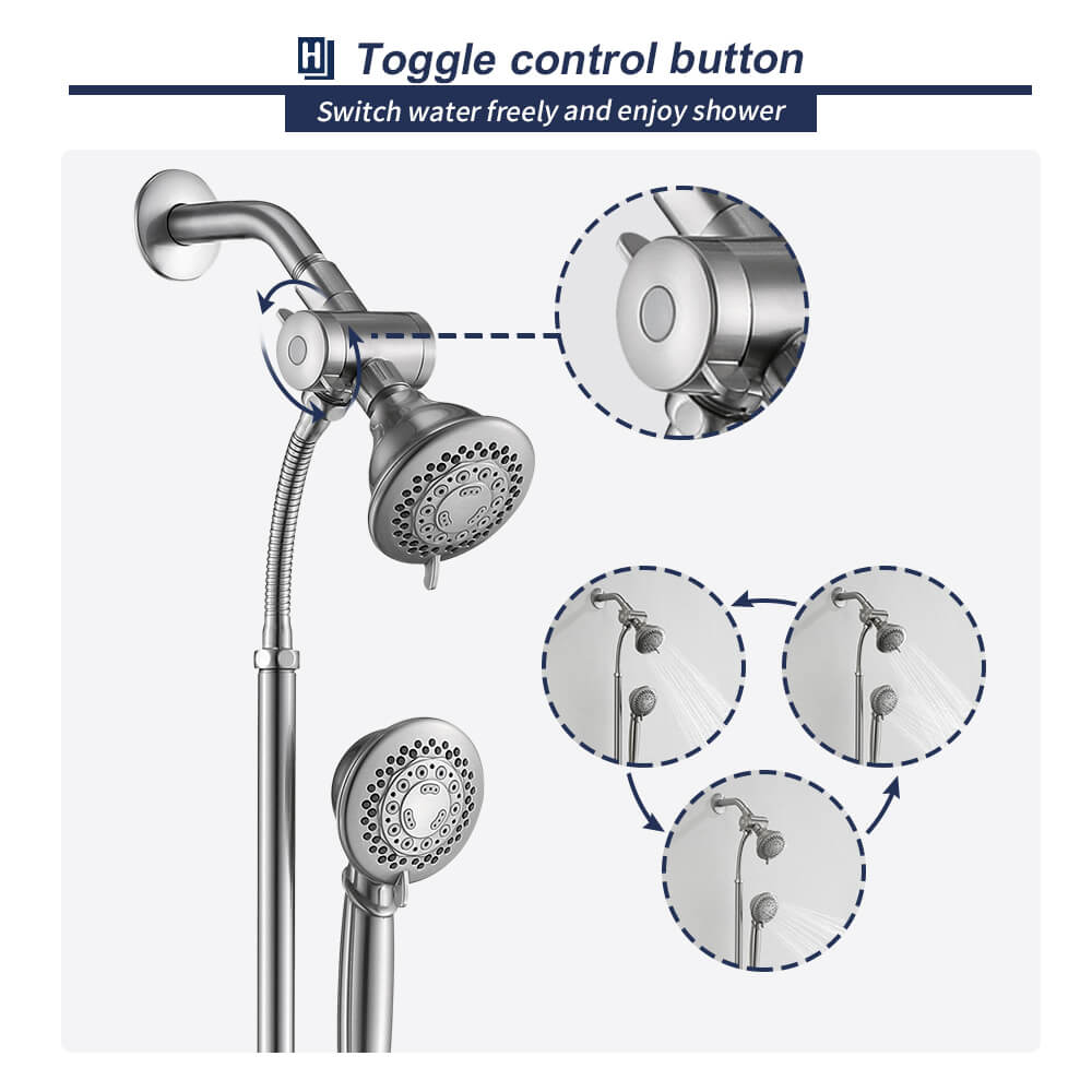 HOMELODY Dual Shower Heads Set