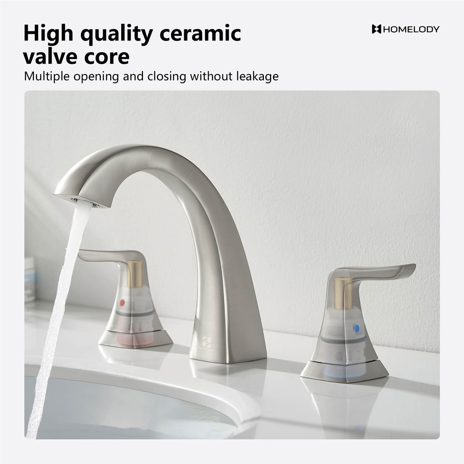 HOMELODY Bathroom Faucet for 3 Hole