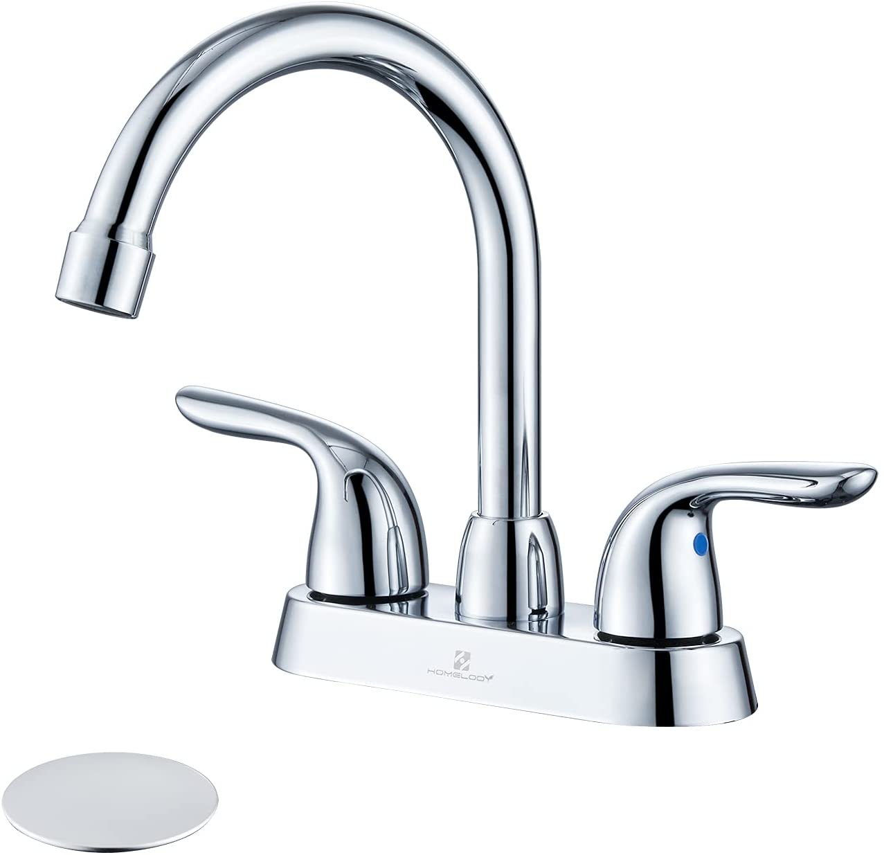 Homelody 4 Inch Centerset Bathroom Sink Faucet Chrome