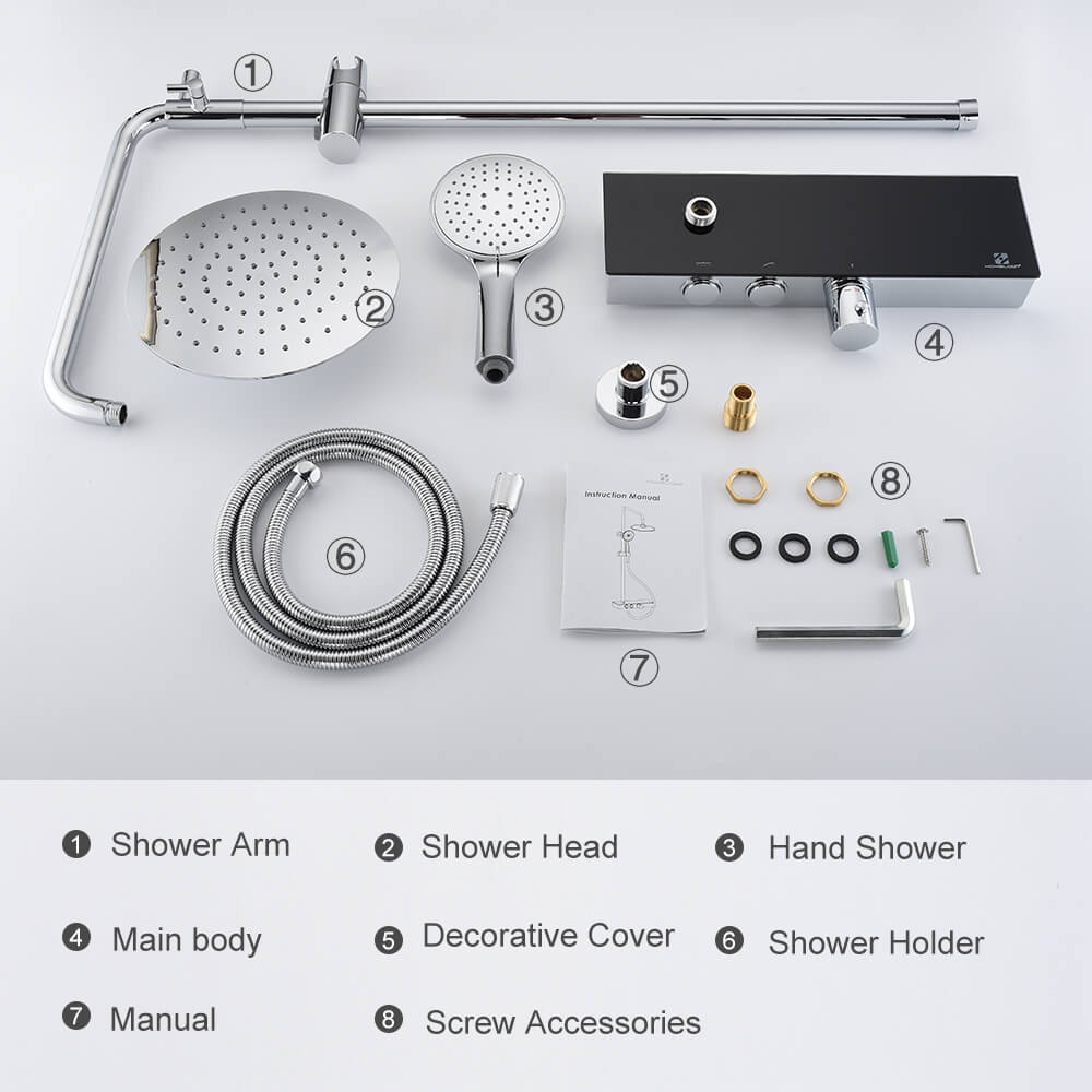 Chrome Bathroom Shower Mixer