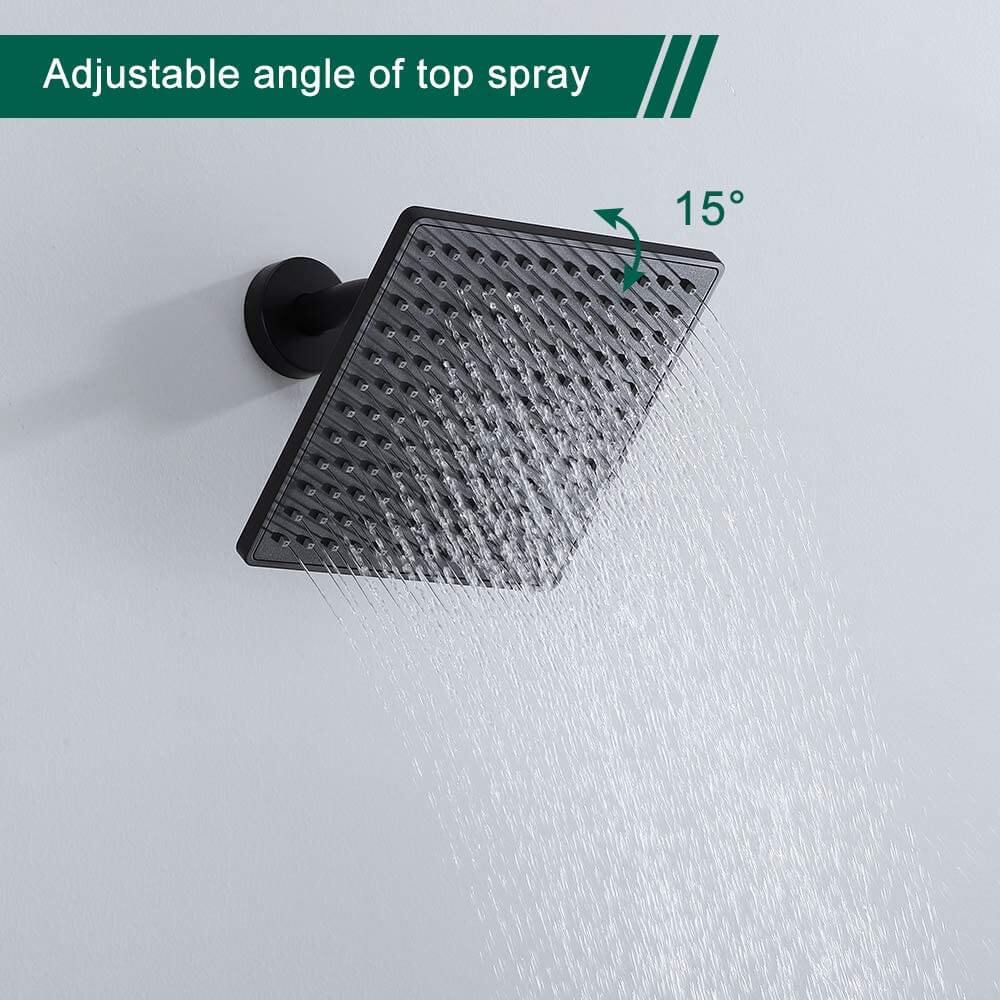 Matte Black Shower Head Set