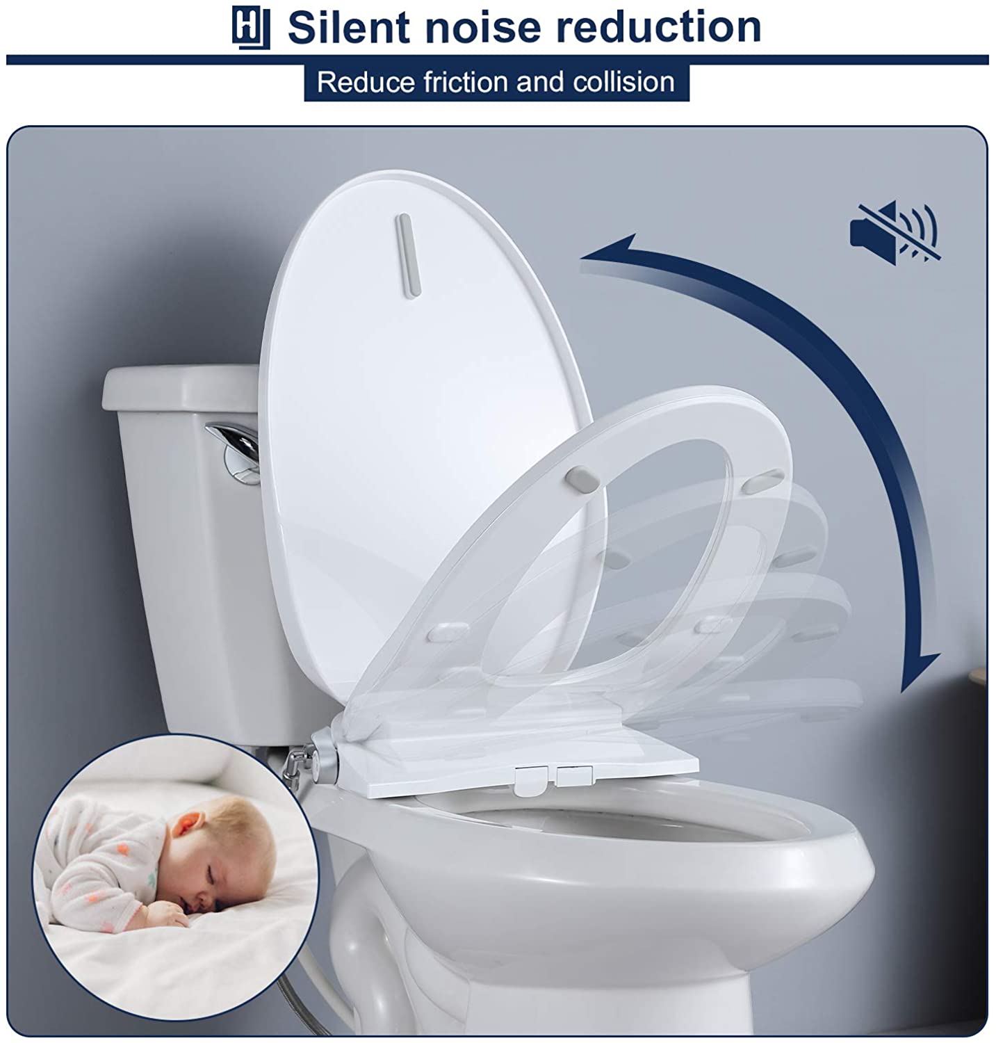 HOMELODY Smart Toilet Bidet Lid