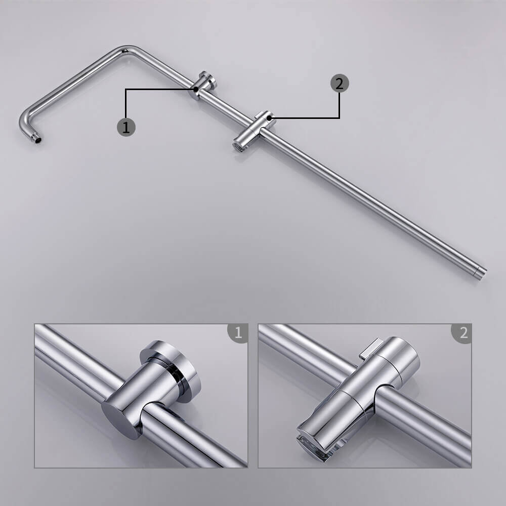 Wall mounting shower set