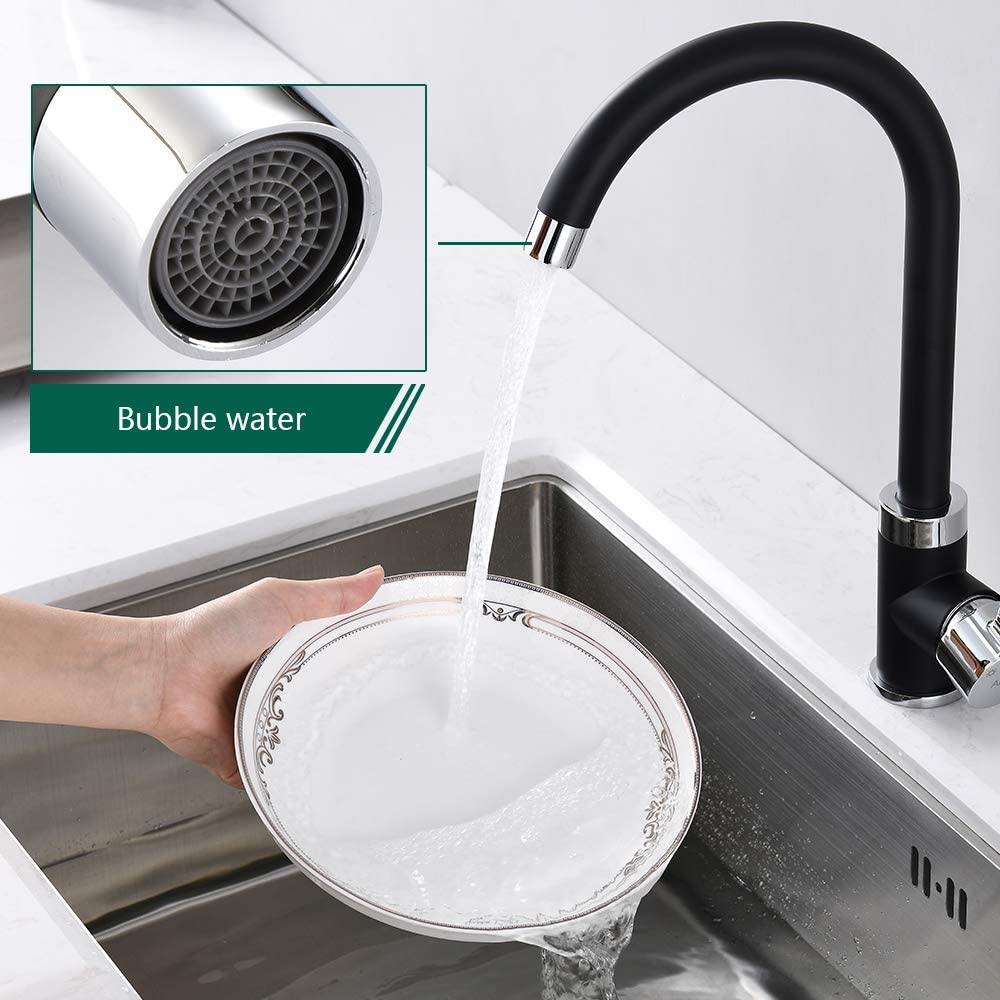 matte black kitchen faucet