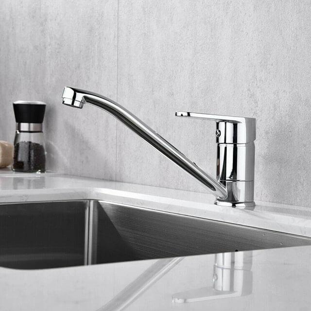 Brass chrome single handle low pressure kitchen faucet Homelody - Homelody