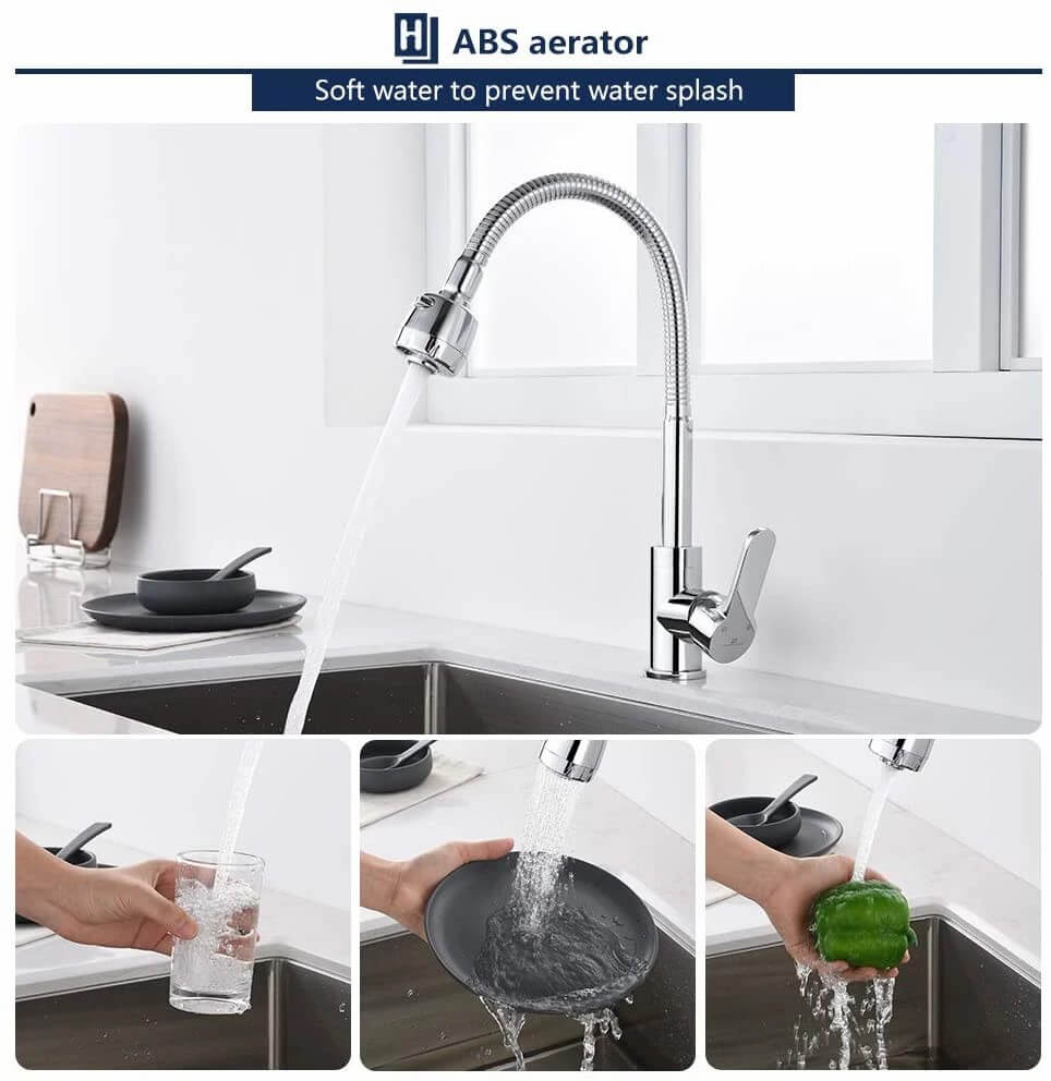 brass single lever kitchen faucets