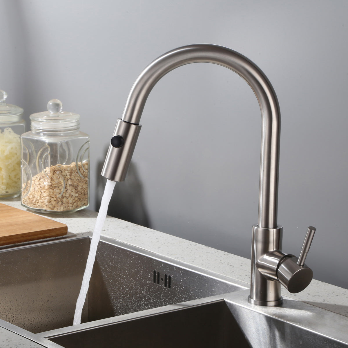 Homelody pull-out Kitchen Faucet high quality with Pull Hand Shower - Homelody