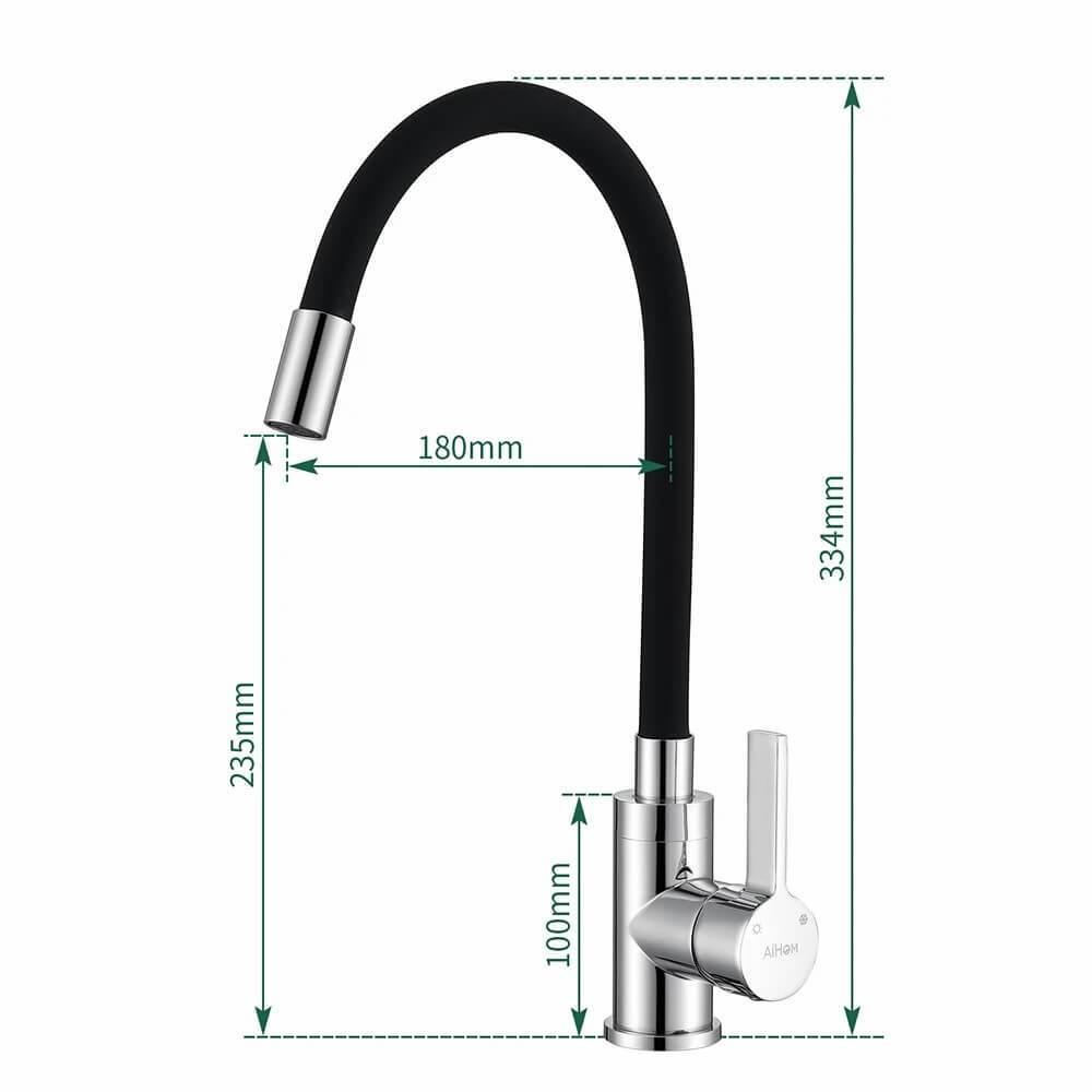 kitchen faucet black