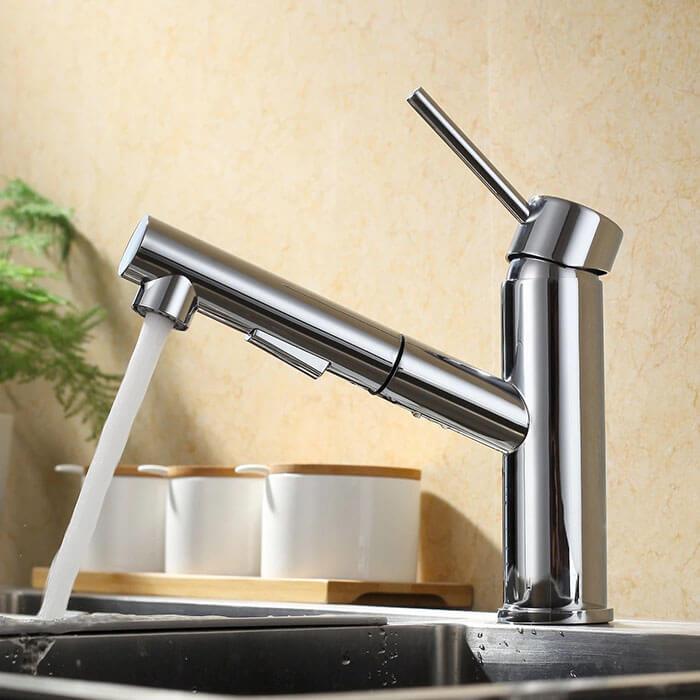 High quality Homelody Brass Pull-out Kitchen Faucet cheap for kitchen Sink - Homelody