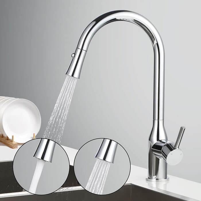 HOMELODY 2 functions 360 ° Swivel Pull-out Kitchen Faucet - Homelody