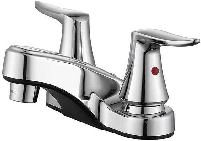 HOMELODY 2 Handle 4 Inch Centerset Bathroom Sink Faucet Chrome - Homelody