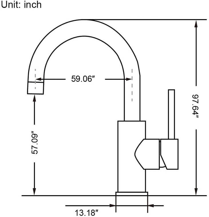 HOMELODY 304 Stainless Steel 360° Swivel Bathroom Faucet Brushed Nickel - Homelody