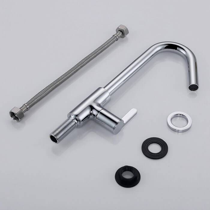 HOMELODY Bathroom Faucet Cold and Hot Water Single Lever Rotatable 360 ° Taps - Homelody