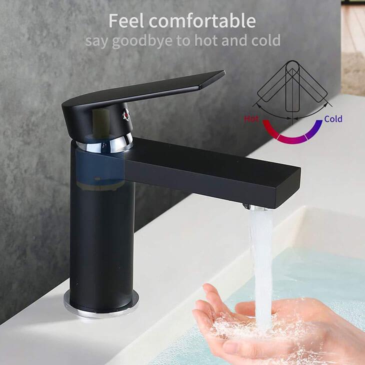 Homelody Black Bathroom Basin Mixer Faucet - Homelody