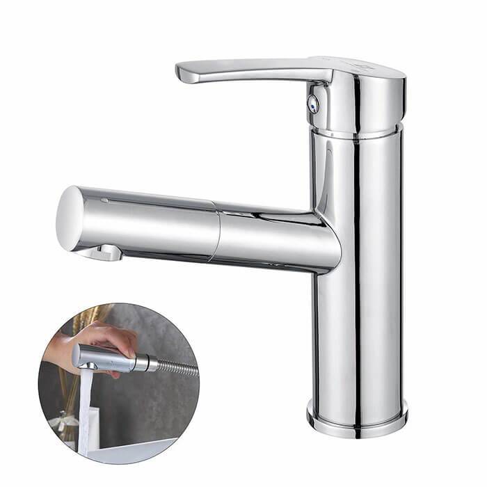 Homelody Brass Chrome-plated single handle Removable Lavatory Washbasin Faucet for Bathroom - Homelody