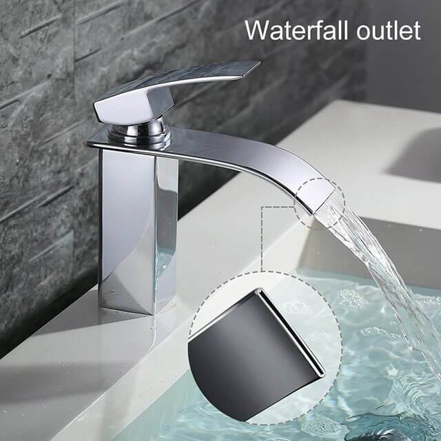 Homelody high end Single-lever waterfall Basin Faucet for Bathroom - Homelody