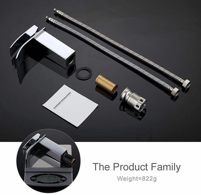 Homelody high end Single-lever waterfall Basin Faucet for Bathroom - Homelody