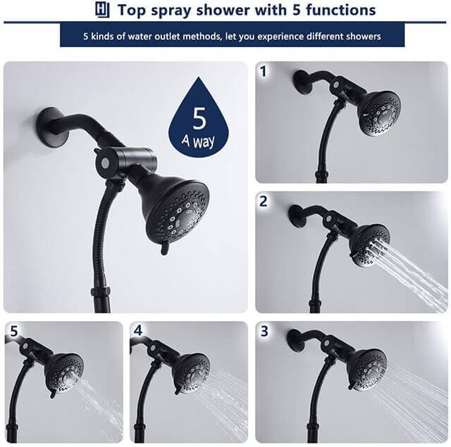 HOMELODY Oil Rubbed Bronze Dual Shower Heads Set - Homelody