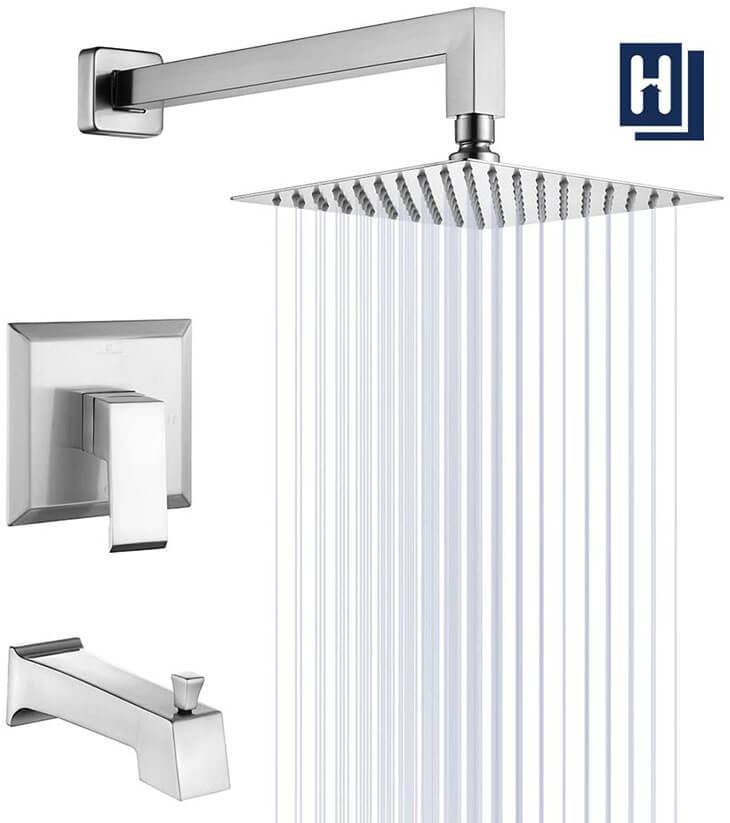 HOMELODY Shower Trim Kit Brushed Nickel(Valve Included) - Homelody