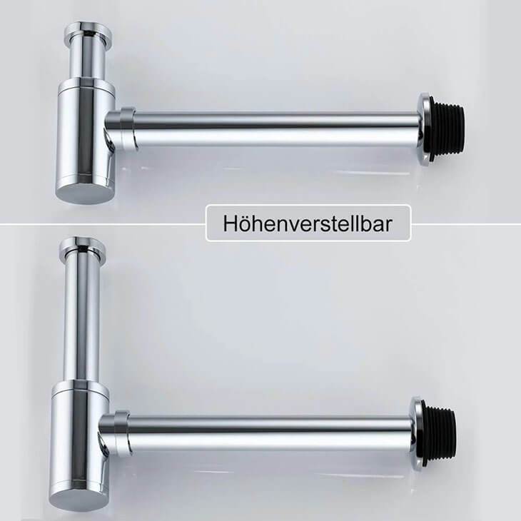 Homelody Stainless Steel Tube Siphon with Odor Trap - Homelody