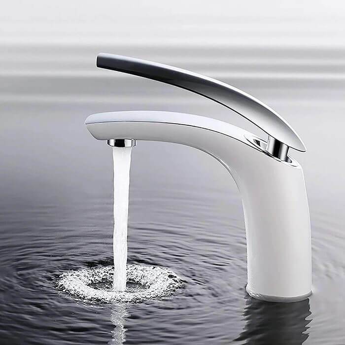 Homelody White brass Mixer Bathroom Faucet modern style - Homelody