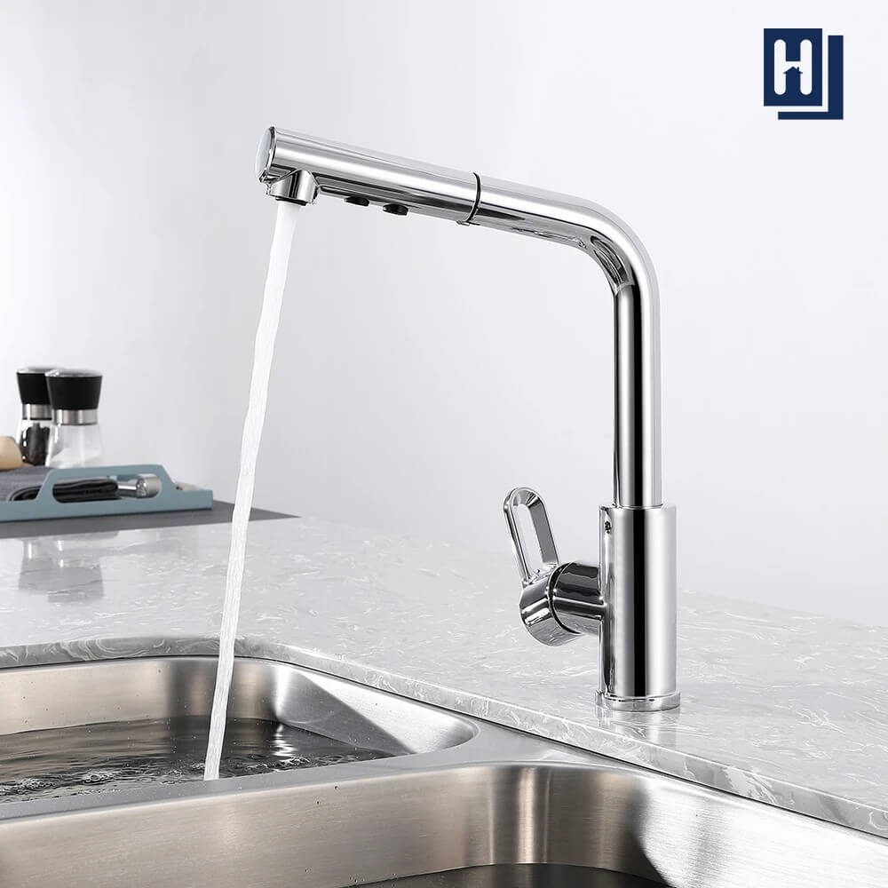 pull-out brass sink mixer