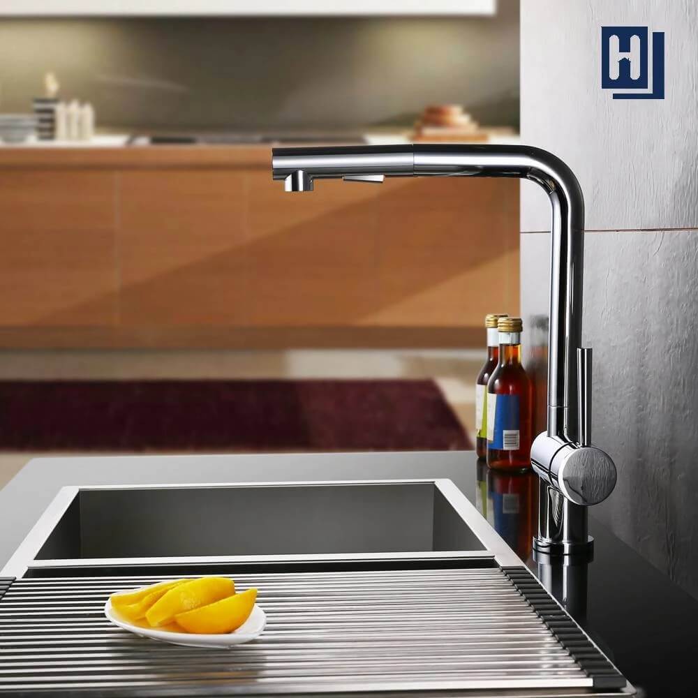 pull-out kitchen mixer tap