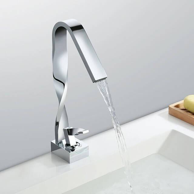 Single hand modern fashion homelody bathroom waterfall faucet for bathroom sinks - Homelody