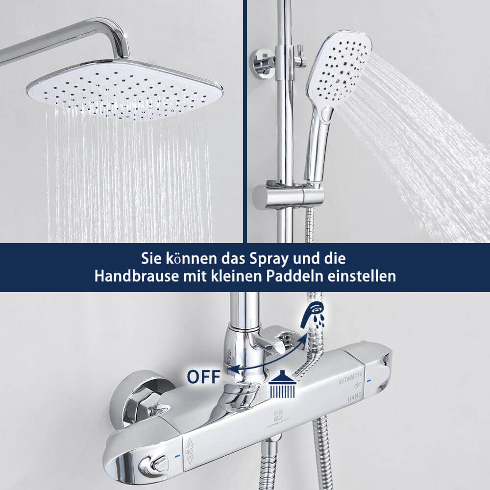 thermostatic shower system